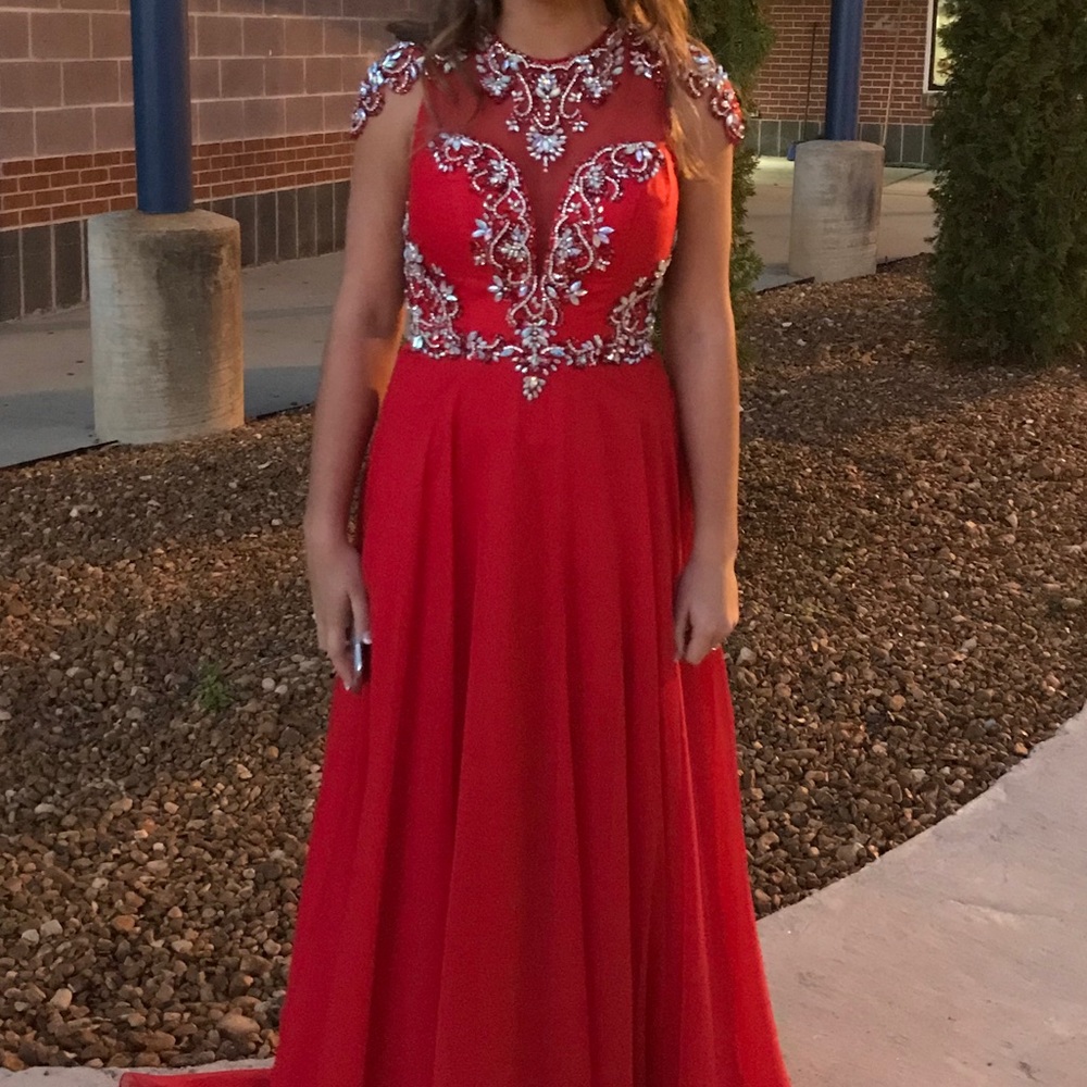 Size 0 red dress